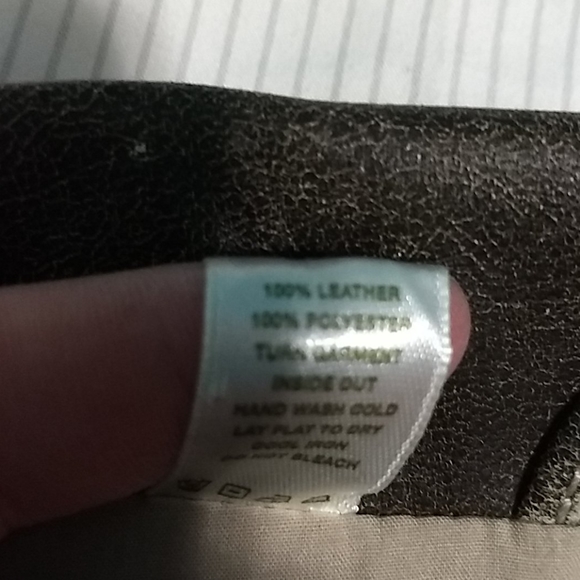 Brown distressed leather vest - Picture 6 of 6